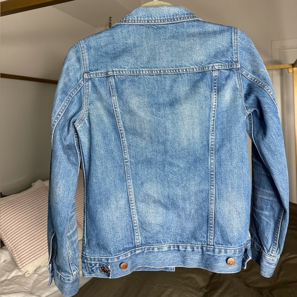 Madewell Jean Jacket Womens XS Blue Denim Trucker 100% Cotton Vintage Y2K  90s - Picture 2 of 4